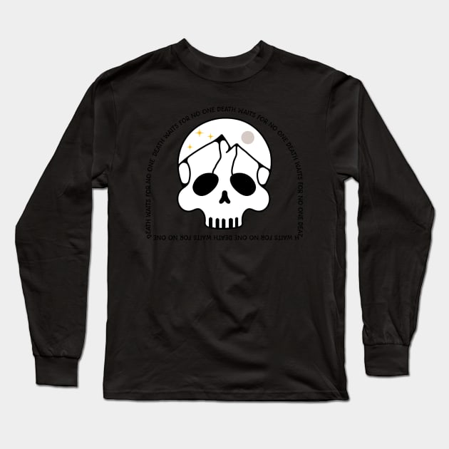 Death Waits For No One Long Sleeve T-Shirt by TRNCreative